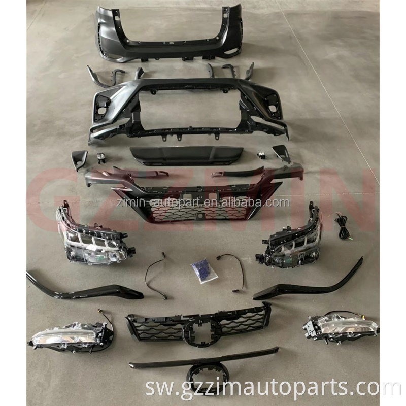 Mbele mpya ya kuwasili & nyuma bumper bodykit kuboresha kit kit kit fit for fo-tuner 2021